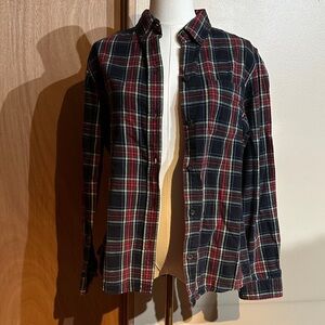 L.L. Bean Red and Blue  flannel Casual Shirt